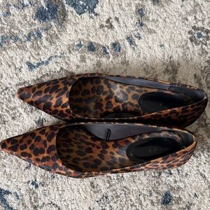 Zara Brown Leopard Print Heels